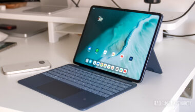 OnePlus Pad 3 with keyboard on desk