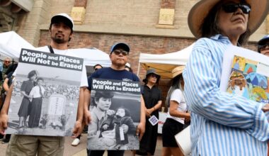 ‘Hands off our history’: Activists in Little Tokyo speak to affirm WWII history
