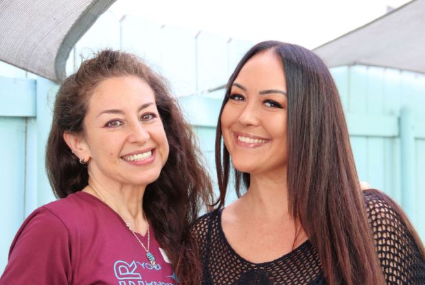 Larisa Hall, founder of the Selfish Fair, with Alondra Jackson at the Selfish Fair on June 14. (Ricardo Casique @nuvuevisuals)