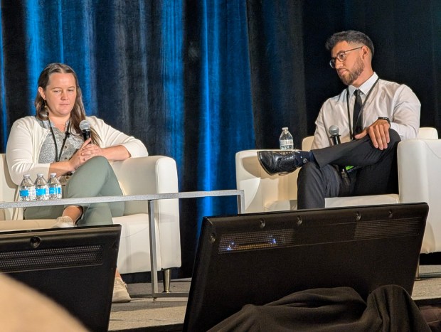 Drs. Bianca Robertson and Jonathan Vargas, addiction medicine fellows at UCLA