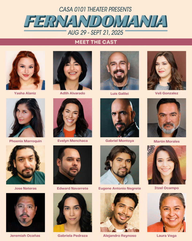 Cast of Fernandomania — ensemble of 16 actors