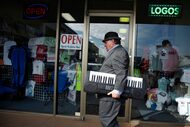 Local icon Bob Crawford, also known as "Keyboard Bob," has died. (Tom Fox/The Dallas Morning...