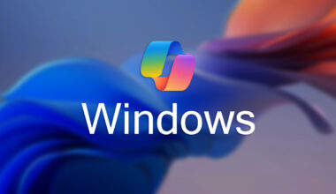 Copilot logo with &quot;Windows&quot; text underneath