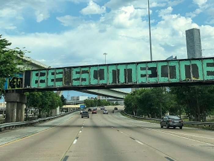 Is Houston’s ‘Be Someone’ art or Graffiti? A philosophical take