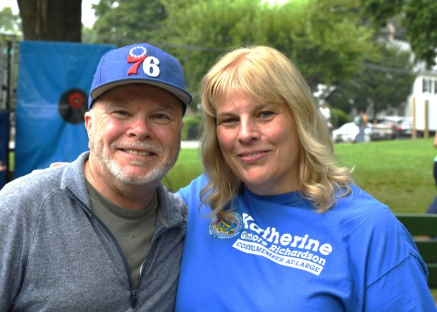 Friends of Gorgas Park Prez John Boyce, with Beth Strain...