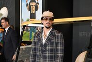 Benito Antonio Martinez Ocasio (aka Bad Bunny) attended the premiere of Netflix's "Happy...