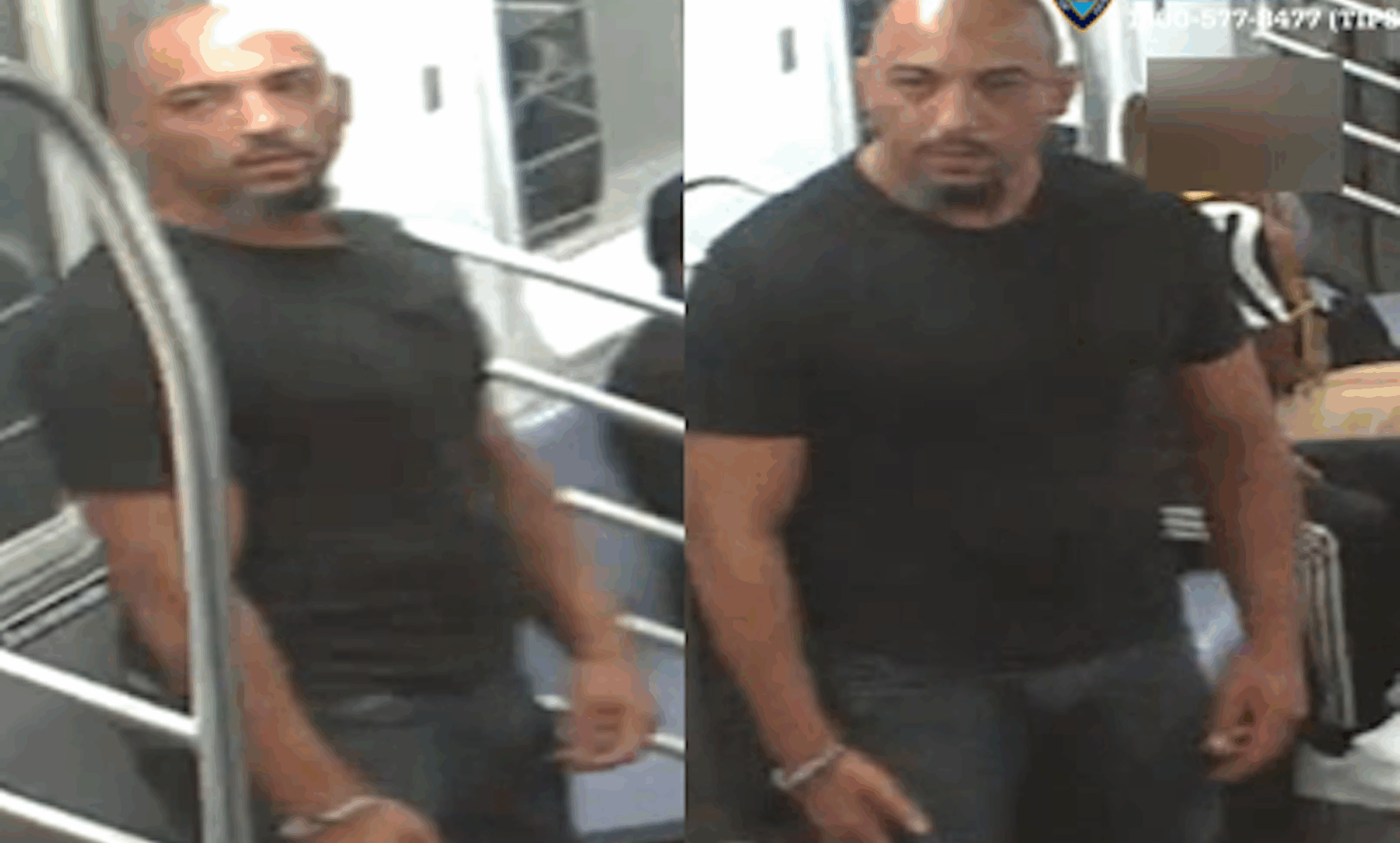 Police are searching for a man who allegedly beat a 64-year-old woman who asked him to put out a cigarette on a 2 train in the Bronx