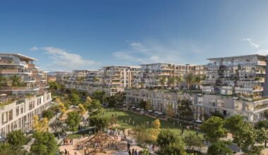 Rendering of new San Diego's new Midway Rising project to redevelop the Midway District near Point Loma and build a new stadium to replace Pechanga Arena