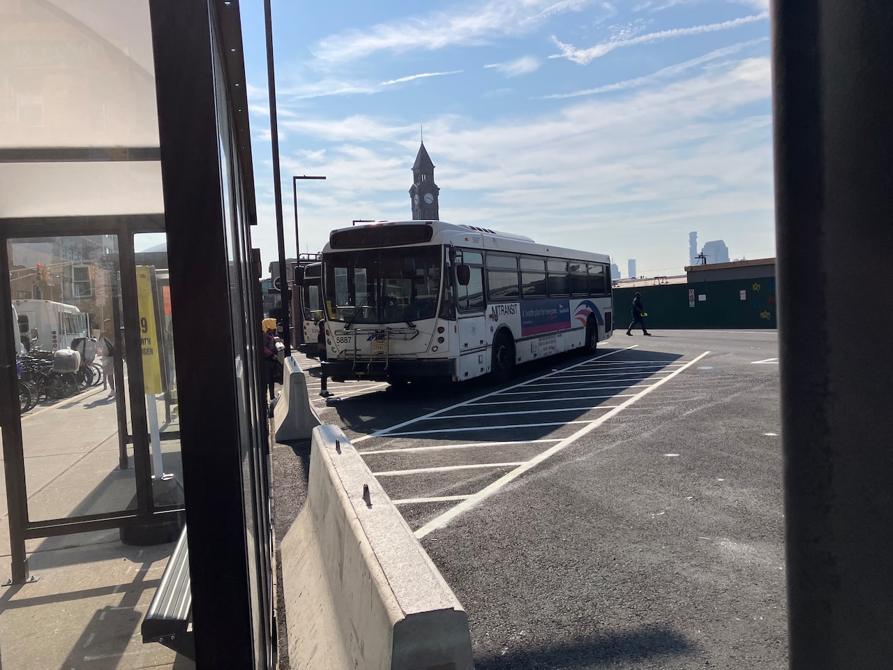 Temporary bus terminal opens in Hoboken