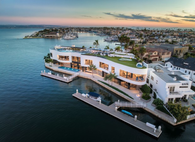 Aerial view of The Point in Coronado. It faces the...