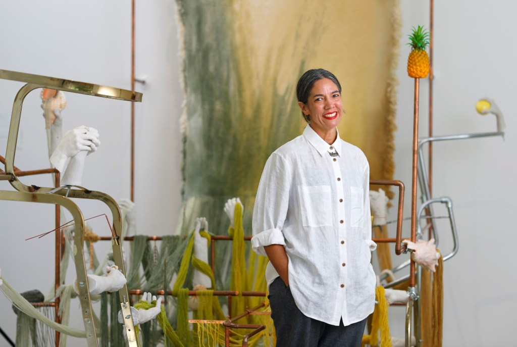 Rooted in sisterhood and collaboration, artist and UC San Diego professor looks at the ways women offer care and support in latest exhibition