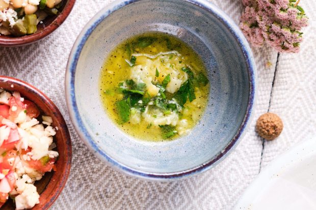 A zesty citrus relish, for Pan-Fried Fish With Citrus Relish, with recipe by Heather Ponchetti Daly of the Iipay Nation of Santa Ysabel. From "San Diego Seafood Then & Now." (Chris Rov Costa / Sunbelt Publications)