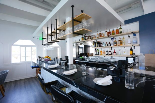 San Diego, CA - July 31: On Thursday, July 31, 2025, the new bar section of the Shorebird Restaurant at Seaport Village in San Diego, CA. (Nelvin C. Cepeda / The San Diego Union-Tribune)