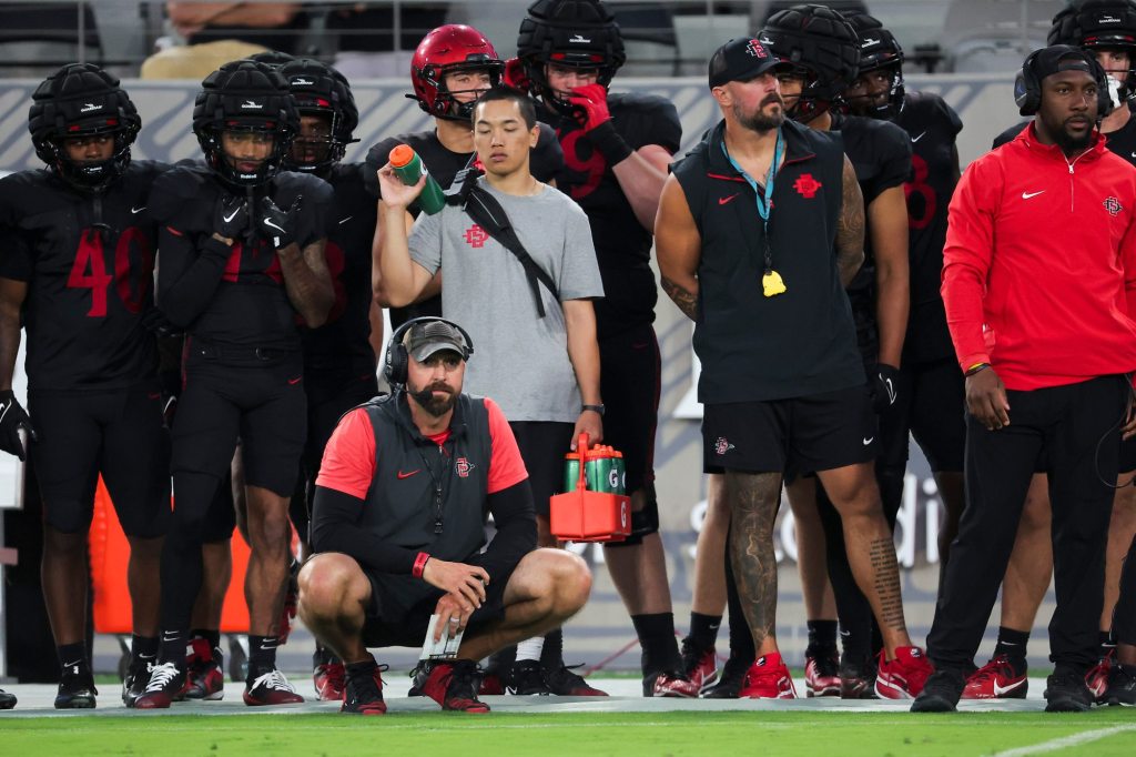 Aztecs coach Sean Lewis looked at the man in the mirror in a bid to be better