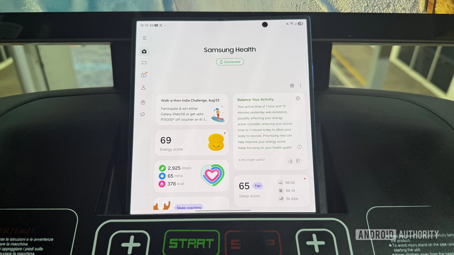 Samsung Health app galaxy z fold 7