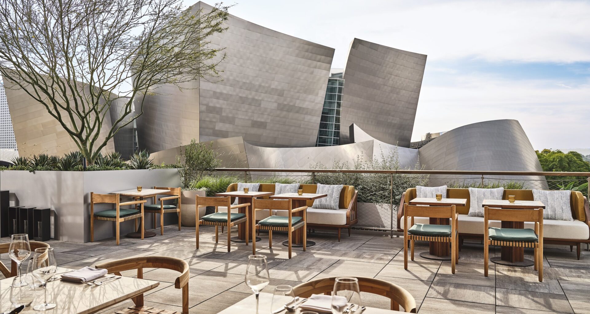 Frank Gehry in the Heart of Downtown Los Angeles: The Conrad Hotel and Disney Hall