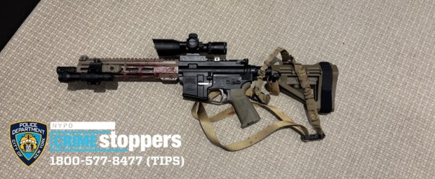 A gun recovered from the scene of the shooting on Park Ave by Shane Tamura. (NYPD)