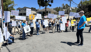 Protesters decry 14-story apartment proposal, but a YIMBY dissents