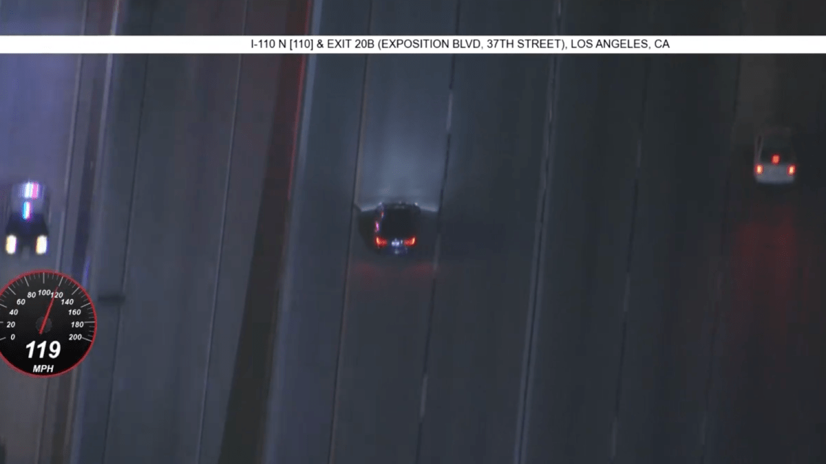 Police chase vehicle in the Los Angeles area – NBC Los Angeles