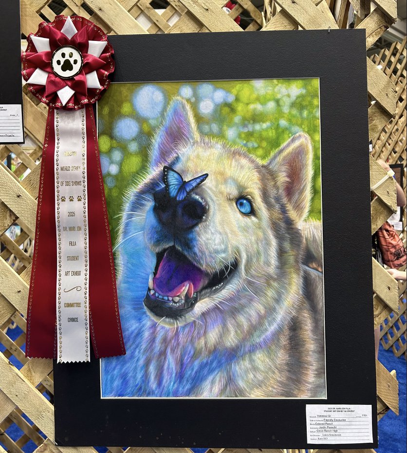 Five Katy ISD students win Houston dog show art contest