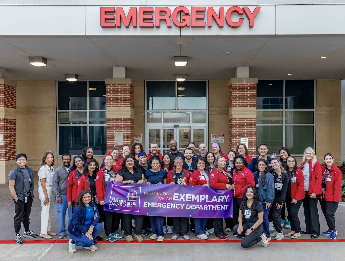 Houston Methodist West Emergency Department Awarded for Excellence in Patient Care