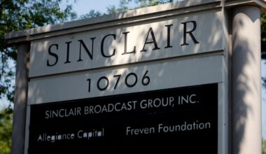 Sinclair Announces Strategic Review of Broadcast TV Business