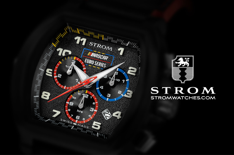 Official Partner Strom Watches to award five NASCAR Euro Series branded limited edition watches to the best drivers of the season