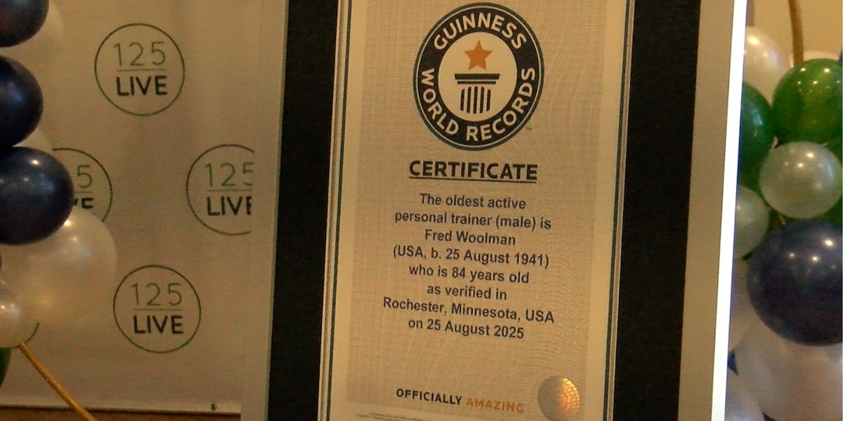 Rochester’s oldest personal trainer awarded Guinness World Record