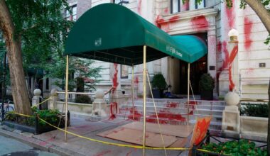 Pro-Palestine protester splatters paint at NY Times editor's home