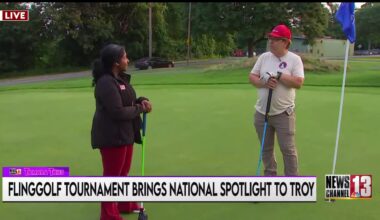 Tamara Tries FlingGolf ahead of national tournament in Troy
