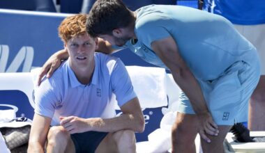 Jannik Sinner withdraws from U.S. Open mixed doubles after Cincinnati Open final illness