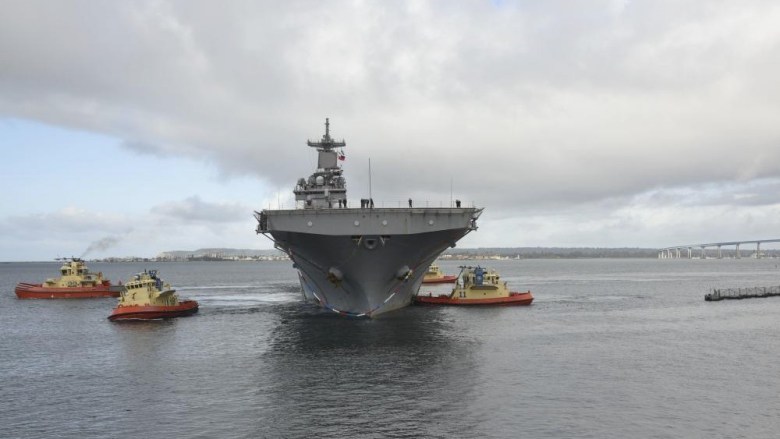 USS Essex docks
