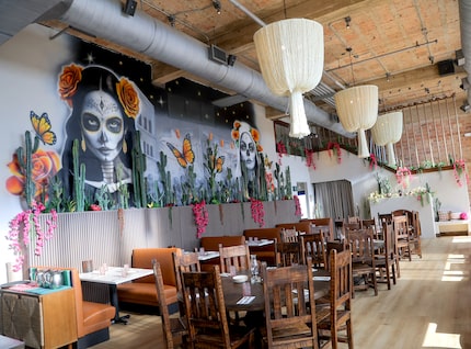 Mexican Oak in Denton is designed with a Day of the Dead theme.