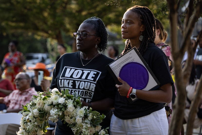 Juanita Davenport-Cook, Juanita Craft’s goddaughter, and Candace Thompson, founder and board...
