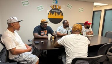 Rodney McIntosh and mentors of VIP Fort Worth say morale is low after having to cut more than half of its staff and losing two of their mentees to gun violence. (Spectrum News/Blessing Iwuchukwu)