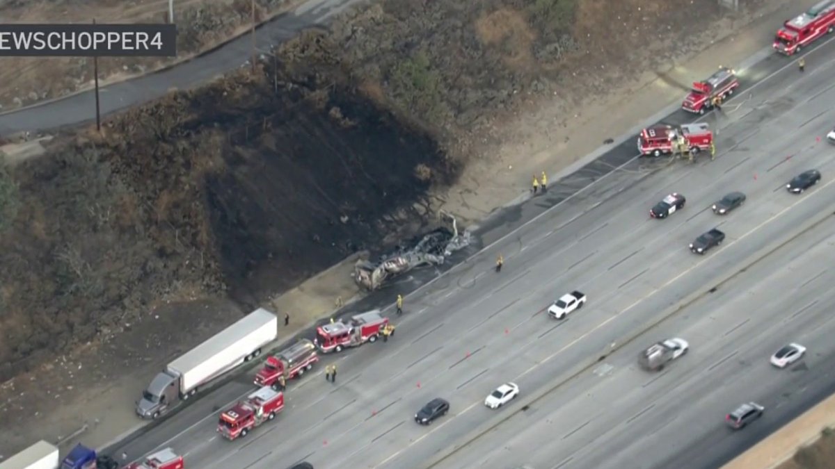 Fiery crash sparks traffic chaos on 5 Freeway – NBC Los Angeles