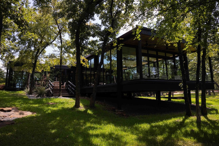 Exterior view of the “Recycled Glass House."