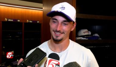 WATCH: Vikings postgame locker room interviews after preseason opener against Houston