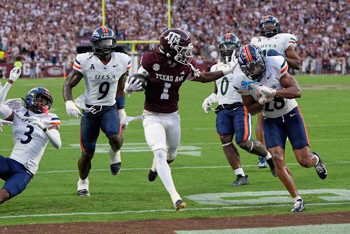 Reed’s career-high 4 TD passes and Conception’s debut lead Texas A&M to 42-24 win over UTSA