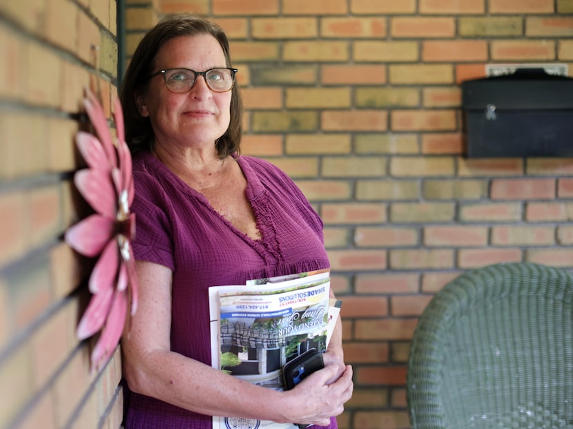 Jan Mallett poses for a photograph at her Northaven Road home in a North Dallas neighborhood...