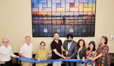 New waterfront-inspired mural transforms Hoboken City Hall entrance