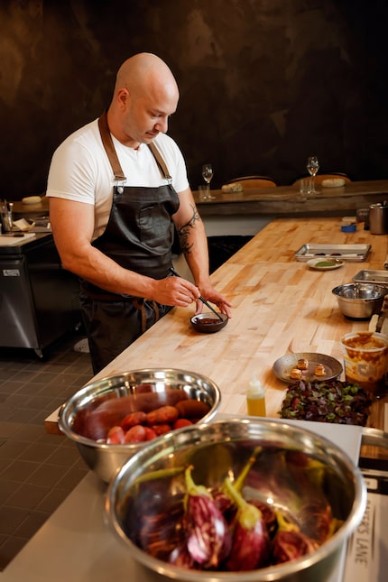 Casey La Rue (pictured) owns Sauvage with his wife, chef Amy La Rue.