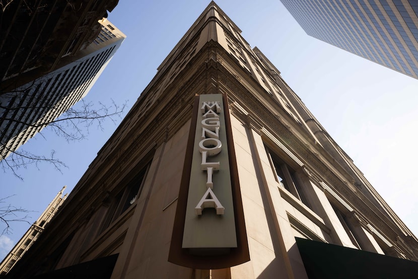 The exterior of the Magnolia Hotel at 1401 Commerce St. in downtown Dallas on Tuesday, Aug....