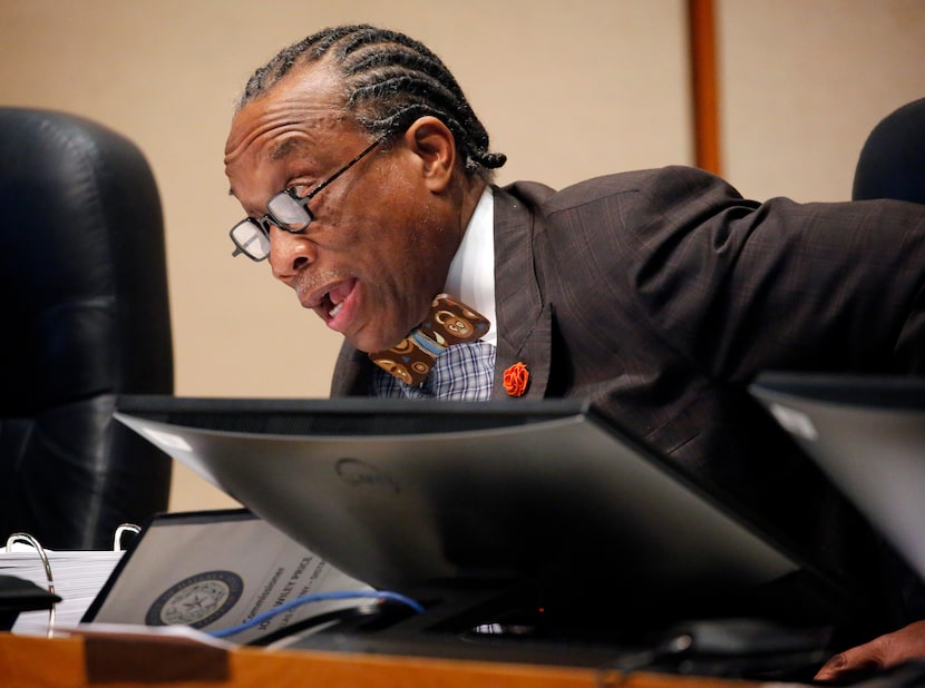 Dallas County Commissioner John Wiley Price of District 3 delivered his remarks during the...