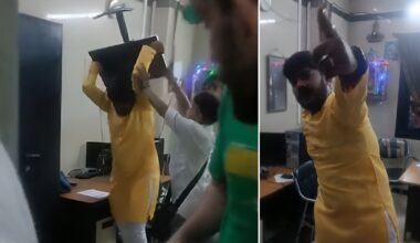 Ticketless passenger destroys computers threatens staff at Borivali station video goes viral