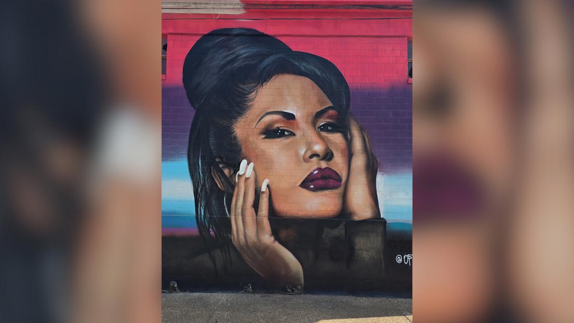 San Antonio artist paints Selena mural near downtown