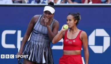 Venus Williams and Leylah Fernandez