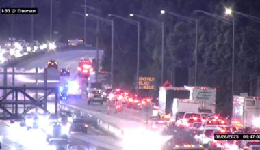 All southbound lanes of I-95 at Emerson Street closed due to crash w/ injuries