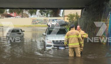 Perth weather: Floodwaters trapped people inside cars and homes on Saturday morning