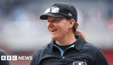Jen Pawol becomes first woman to umpire Major League Baseball game